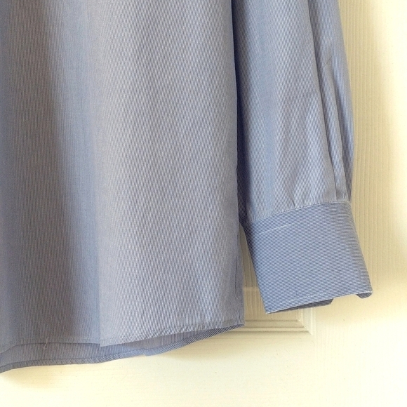 Tommy Bahama Classic Striped Cotton Long Sleeve Button Down Shirt White Blue L - Picture 10 of 15